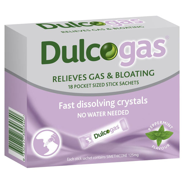 Dulcogas Sachets 125mg 18 Pack