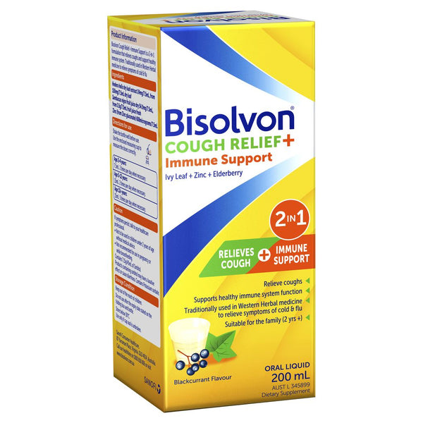Bisolvon Cough Relief + Immune 200ml