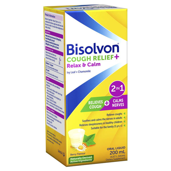 Bisolvon Cough Relief + Relax Calm 200ml