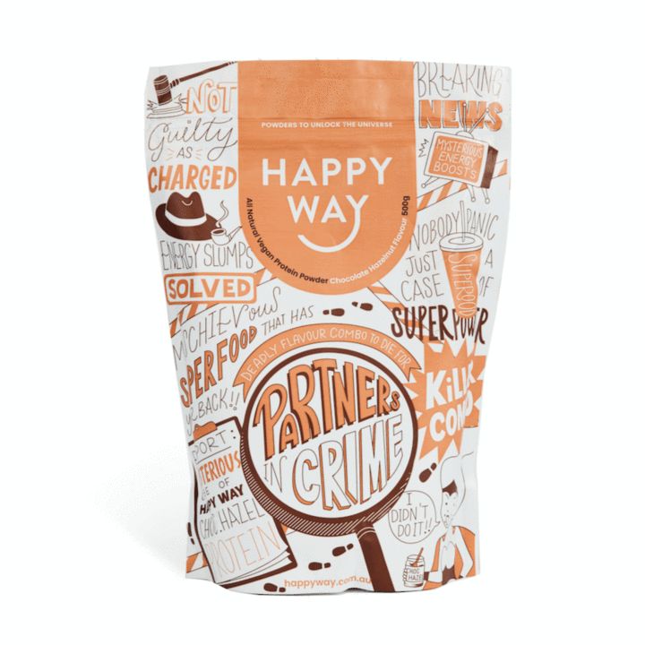 HAPPY WAY Vegan Protein Powder Chocolate Hazelnut 500g