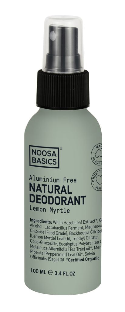 Noosa Basics Natural Deodorant Spray 100ml - Lemon Myrtle