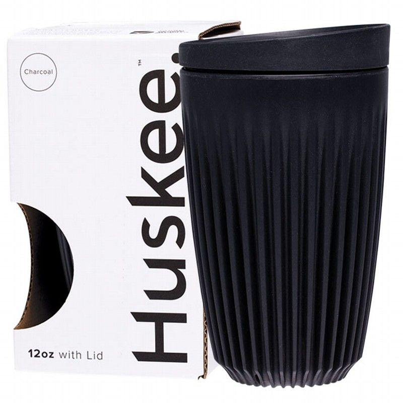 Huskee Reusable Coffee Cup Charcoal 354ml