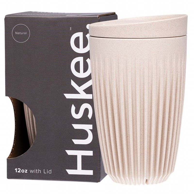 Huskee Reusable Coffee Cup Natural 354ml