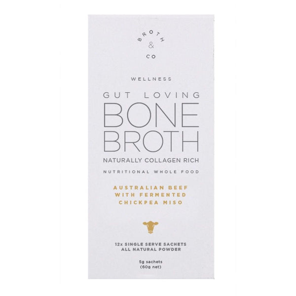 Broth & Co Gut Love Beef Bone Broth 12X5g