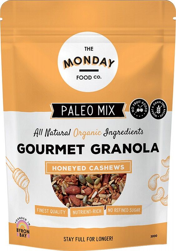 The Monday Food Co. Paleo Granola Honeyed Cashews 300g