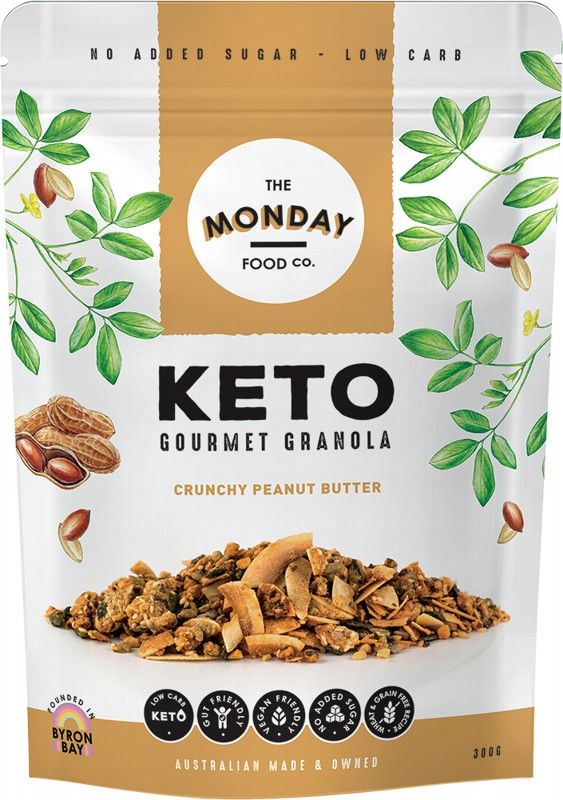 The Monday Food Co. Keto Granola Crunchy Peanut Butter 300g