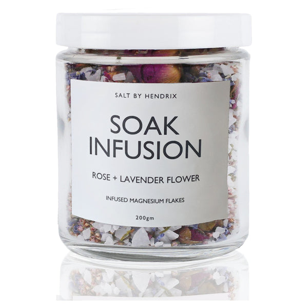 Salt By Hendrix Soak Infusion 200g - Rose + Lavender Flower