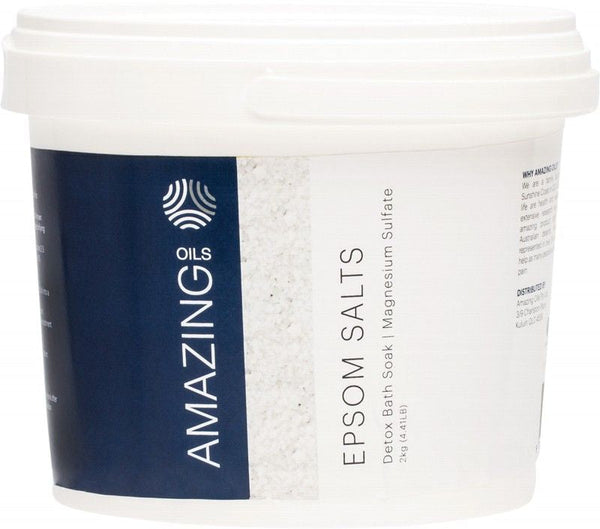 Amazing Oils Magnesium Epsom Salts Detox Bath Soak 2 kg