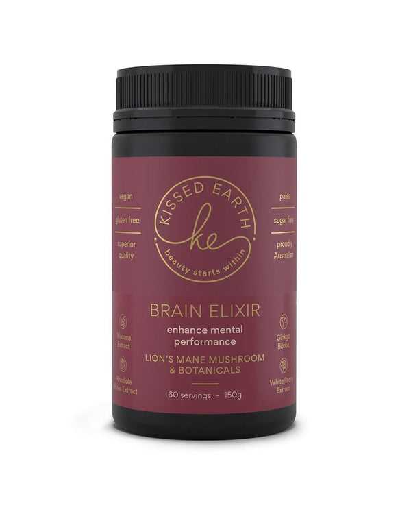 Kissed Earth Lion Mane Mushroom Brain Elixir 150g