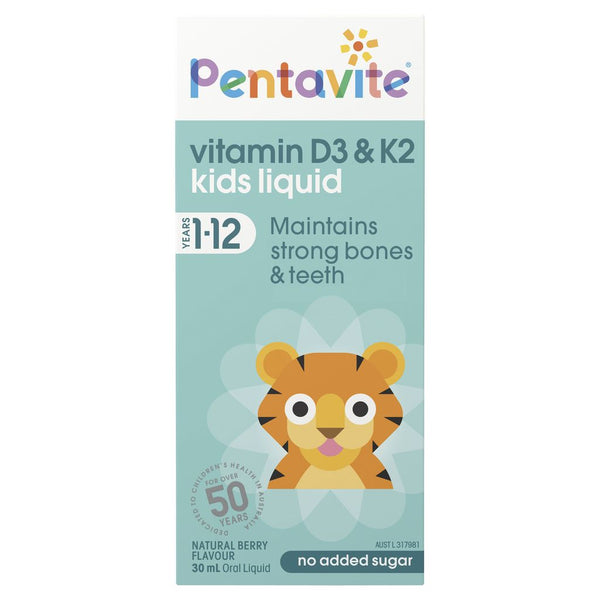 Pentavite Vitamin D3 & K2 Kids Liquid 30ml