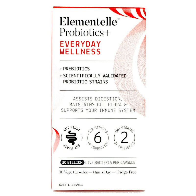 Elementelle Probiotics Everyday Wellness 30 Capsules