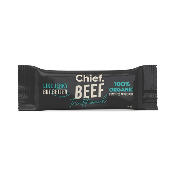 Chief Nutrition Chief Grass Fed Beef Bar - Traditional Beef 40g