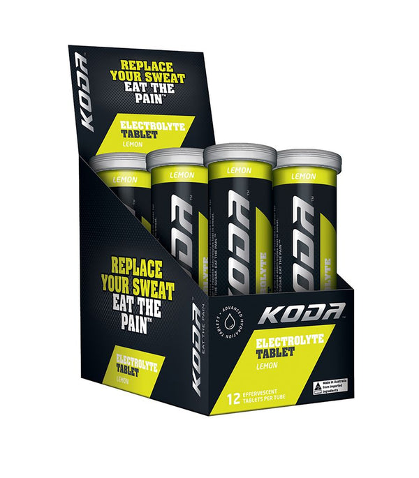 KODA Lemon Electrolyte 12 Tablet Tube 55g x 6