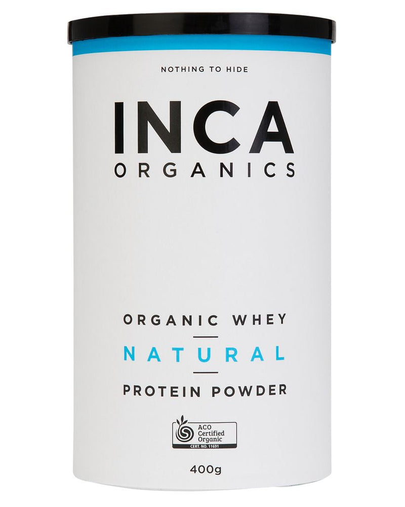 INCA Organics Organic Whey Natural Protein Powder 400g