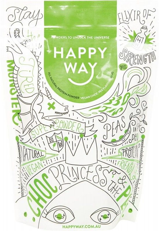 HAPPY WAY Pea Protein Powder Chocolate 500g