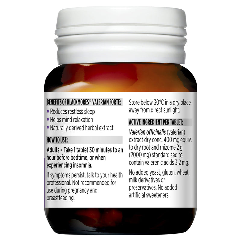 Blackmores Valerian Forte 2000mg 30 Tablets