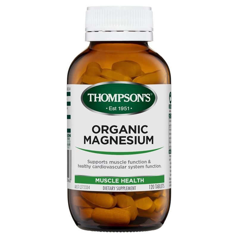 Thompson's Organic Magnesium 120 Tablets