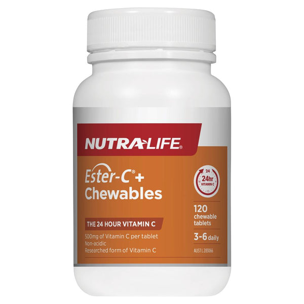 Nutra-Life Ester-C+ 500 Chewables 120 Tablets