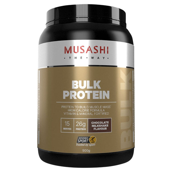 Musashi Bulk Protein Chocolate Milkshake 900g