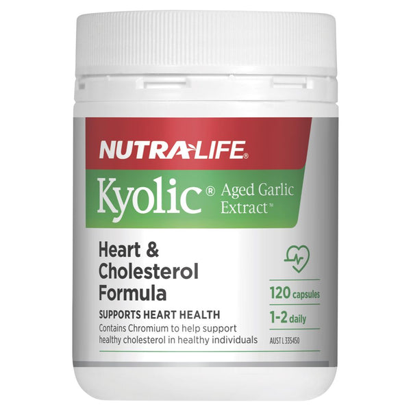 Nutra-Life Kyolic Aged Garlic Extract Heart & Cholesterol Formula 120C