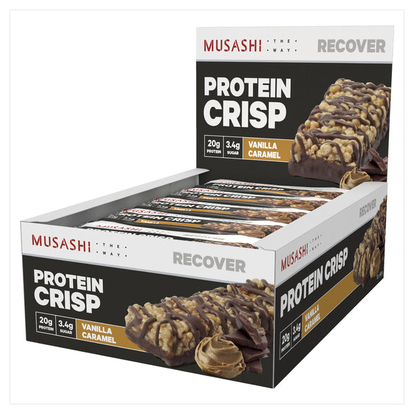 Musashi Protein Crisp Vanilla Caramel 60g x 12