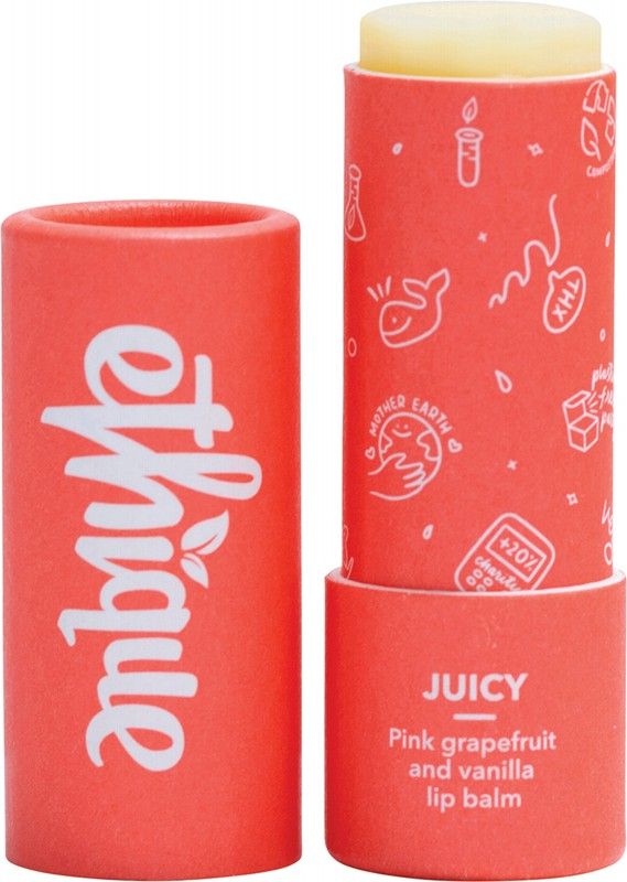 Ethique Lip Balm 9g - Juicy Pink Grapefruit & Vanilla