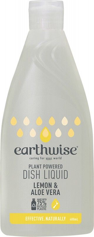 Earthwise Dish Liquid 400ml - Lemon & Aloe Vera