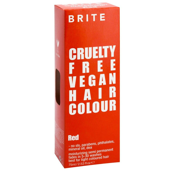 Brite Organix Semi Permanent Hair Colour 75 ml - Red