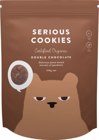 Serious Double Choc Chewy Cookies 170g