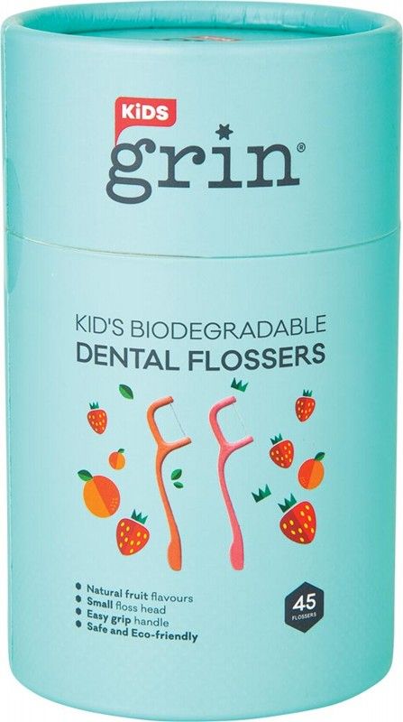 grin Biodegradable Dental Flossers Kid's 45