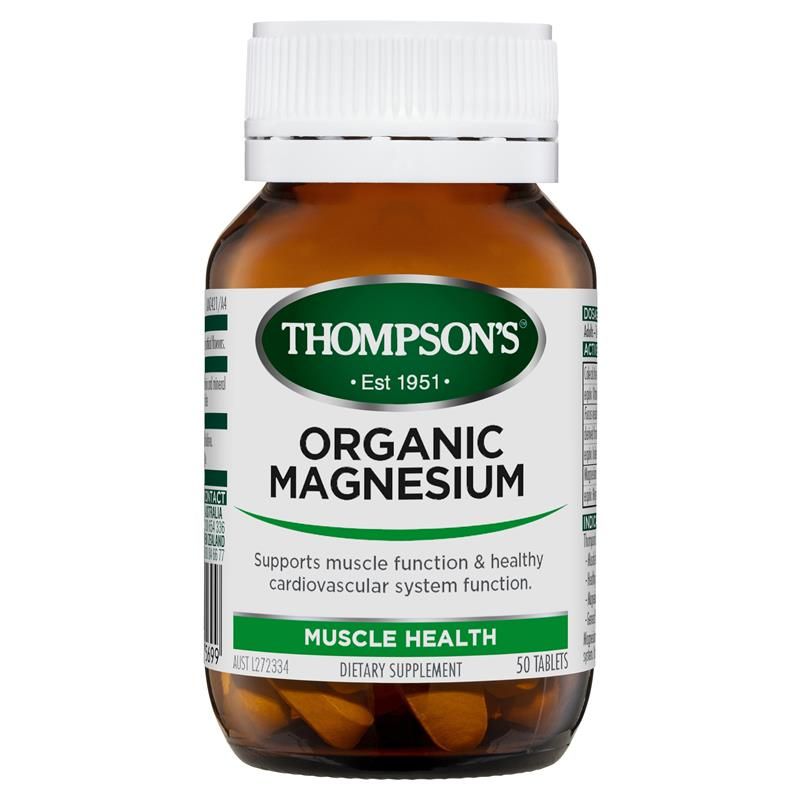 Thompson's Organic Magnesium 50 Tablets