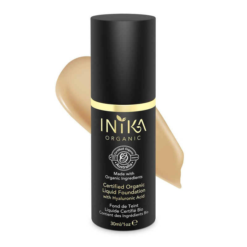 Inika Organic Liquid Foundation 30ml Honey