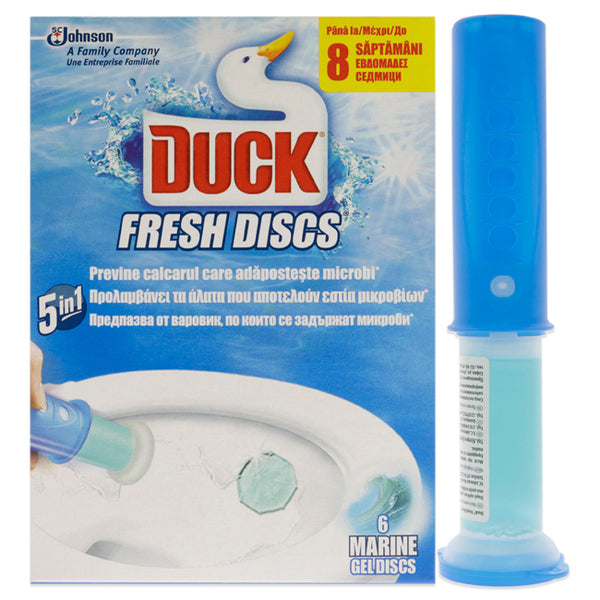 Duck Toilet Gel Discs Marine Fragrance by Duck for Unisex - 6 Pc Gel Discs