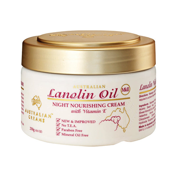 Australian Creams Mk Ii Australian Creams MkII Lanolin Oil Night Nourishing Cream with Vitamin E 250g