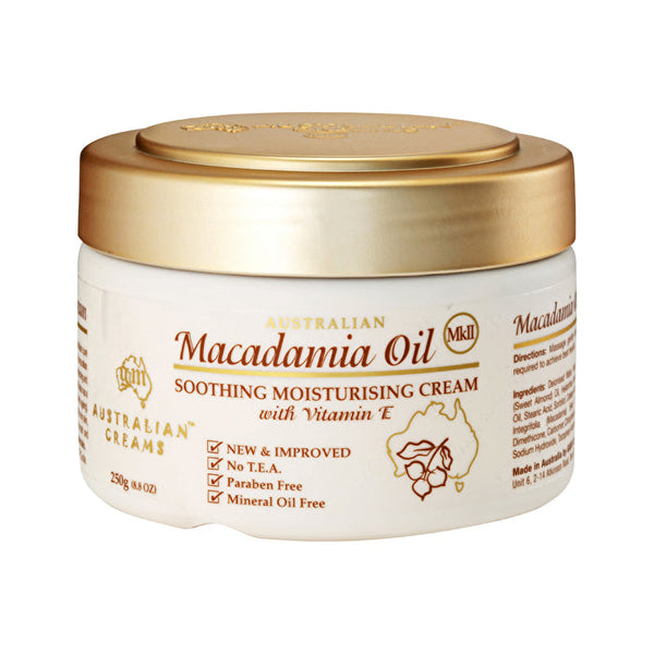 Australian Creams Mk Ii Australian Creams MkII Macadamia Oil Soothing Moisturising Cream with Vitamin E 250g