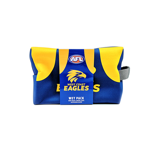 Afl Toiletries Bag Gift Set West Coast Eagles Body Wash 150ml