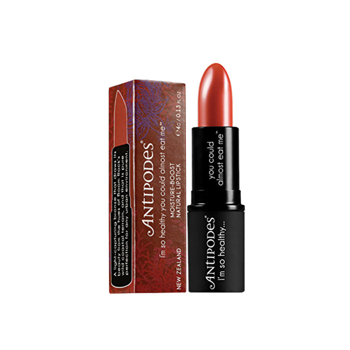 Antipodes Moisture-Boost Natural Lipstick Boom Rock Bronze 4g