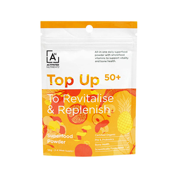 Activated Nutrients Top Up 50+ Superfood Multivitamin (To Revitalise & Replenish) 56g