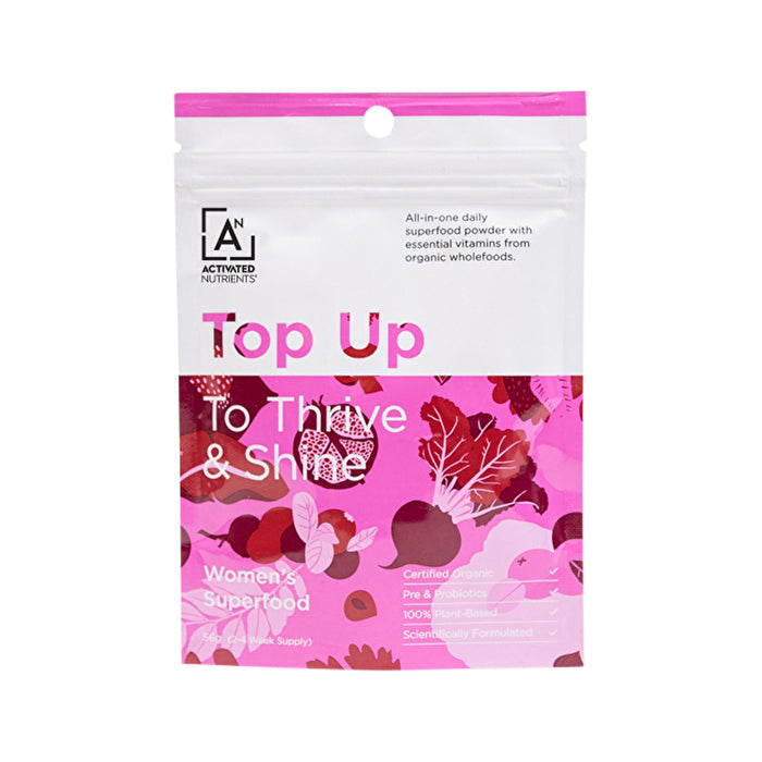 Activated Nutrients Top Up Women's Superfood Multivitamin (To Thrive & Shine) 56g