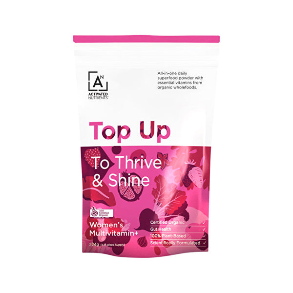 Activated Nutrients Top Up Women's Multivitamin (To Thrive & Shine) 224g