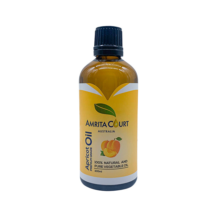 Amrita Court 100% Natural and Pure Vegetable Oil Apricot Oil Premium Grade 100ml