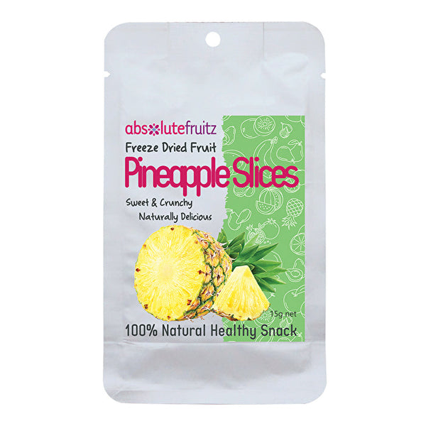 Absolute Fruitz AbsoluteFruitz Freeze Dried Pineapple Slices 15g