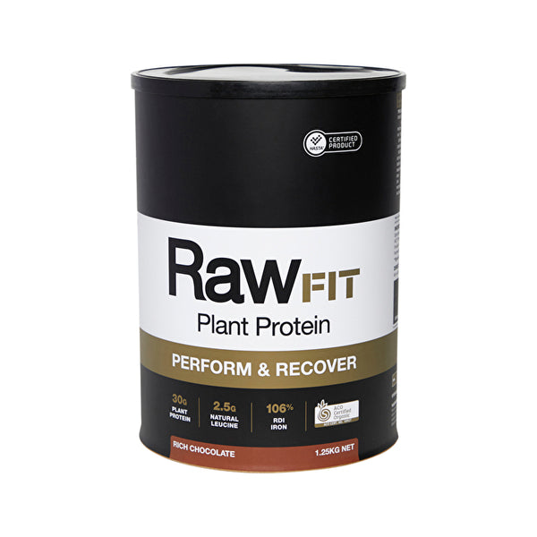 Amazonia Raw FIT Plant Protein Perform & Recover Rich Chocolate 1.25kg