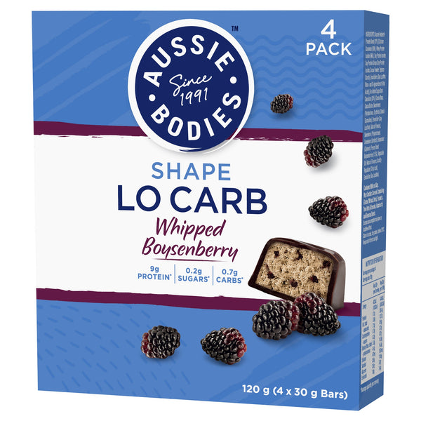 Aussie Bodies Lo Carb Whipped Boysenberry 30g x 4