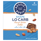 Aussie Bodies Lo Carb Peanut Fudge 30g x 4