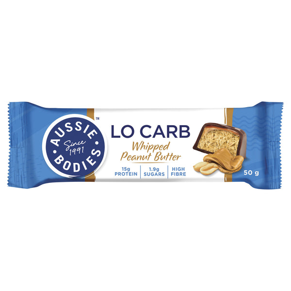 Aussie Bodies Lo Carb Whipped Peanut Butter 50g x 12