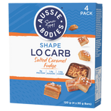 Aussie Bodies Lo Carb Salted Caramel Fudge 30g x 4