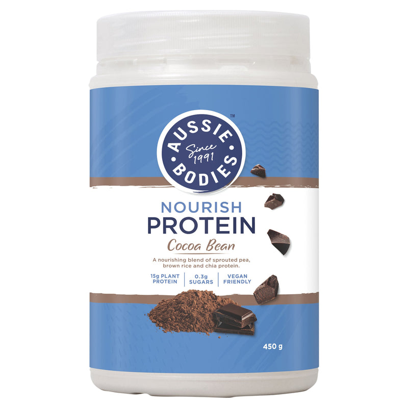 Aussie Bodies Nourish Protein Powder Cocoa Bean 450g