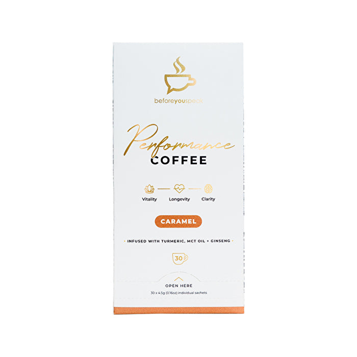 Before You Speak Performance Coffee Caramel 4.5g x 30 Pack