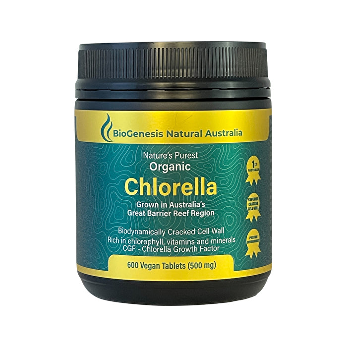 Biogenesis Natural Australia BioGenesis Natural Australia (Travel Friendly) Nature's Purest Organic Chlorella 500mg 600t